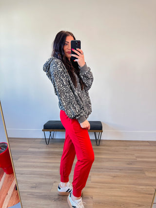 Elevated Essential Hoodie-Leopard