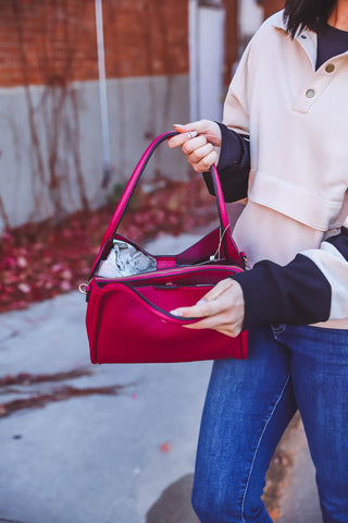 Sasha Structured Satchel-Berry