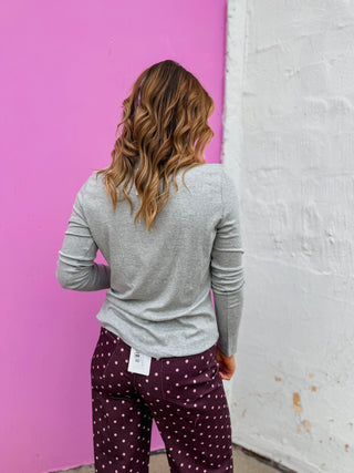 Core Staple Long Sleeve-H. Grey