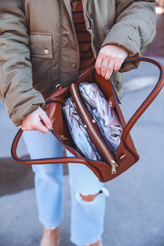 Sasha Structured Satchel-Brown