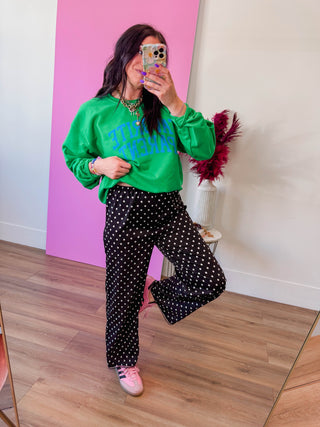 Gemma Polka Dot Satin Pants