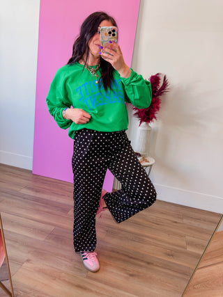Favorite Parent Crewneck-Green
