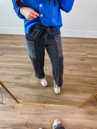 Off The Clock Pants-Black