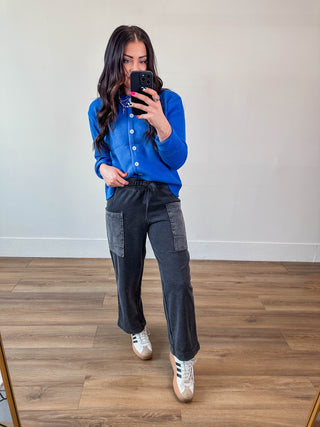 Off The Clock Pants-Black