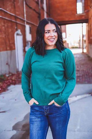 Lainey Sweater-Dark Green