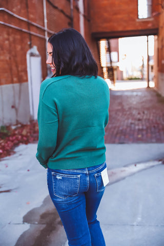 Lainey Sweater-Dark Green