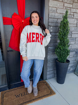 Grinchy & Merry Reversible Mock Neck