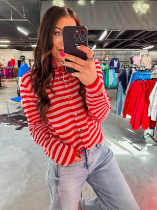 Love Struck Striped Cardigan