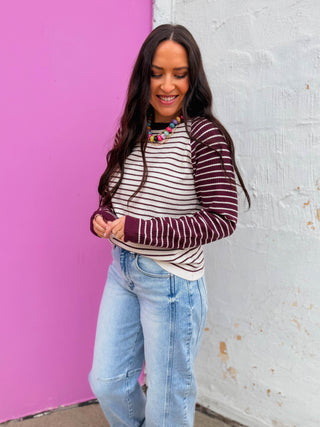 Brooklyn Striped Knit Top
