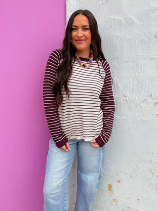 Brooklyn Striped Knit Top