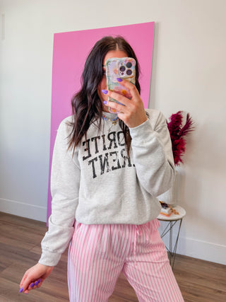 Favorite Parent Crewneck-Ash Grey