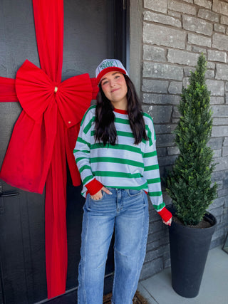 Home For The Holidays Sweater-Green