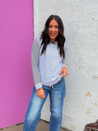 Pattern Play Top-Ivory