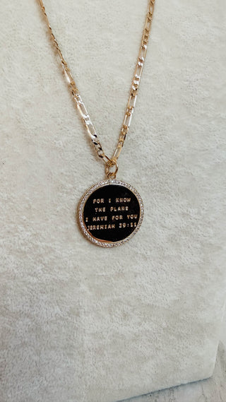 Jeremiah 29:11 Gold Necklace