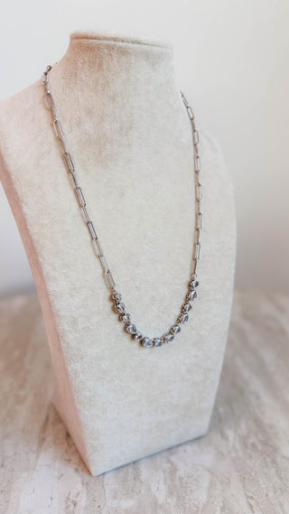 Radiance Drops Silver Necklace