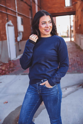 Lainey Sweater-Navy