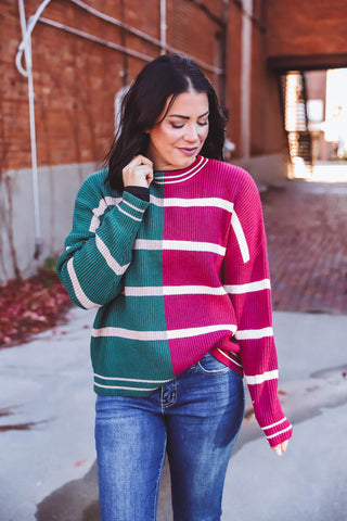 Charlotte Color Block Sweater