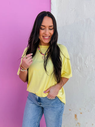 Kenzie Tee-Yellow Glow
