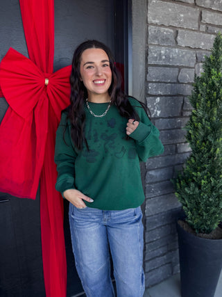 Holiday Season Embroidered Crew