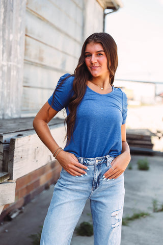 Laura Top-Dark Denim