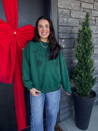 Holiday Season Embroidered Crew