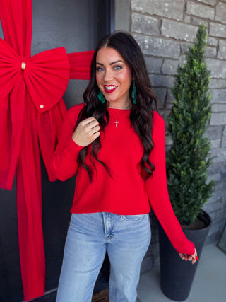 Noelle Waffle Knit Sweater