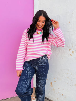 Cozy up in effortless style with this light pink striped mock neck sweater. The soft knit fabric wraps you in comfort while the playful stripes add a charming pop of pattern and color to any outfit. Perfect for layering or wearing solo, this sweater brings both warmth and personality to your wardrobe.
house of color Summer
shop by color season