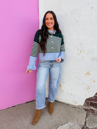 Teagan Color Block Cardigan