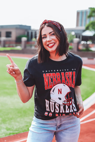 Nebraska Murray Hippie Helmet Comfort Tee-Black