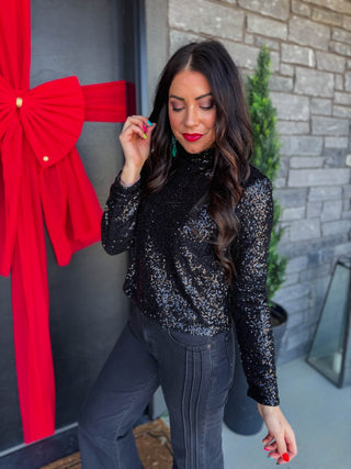 Midnight Magic Sequin Top