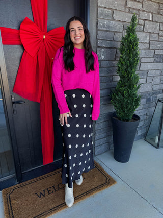 Isabel Polka Dot Maxi Skirt