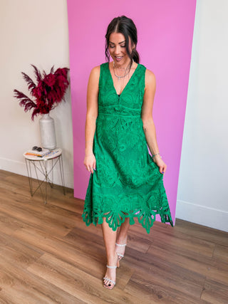 Ellen Lace Midi Dress