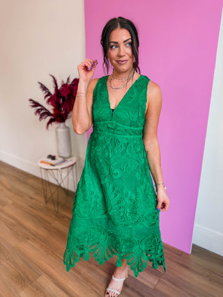 Ellen Lace Midi Dress