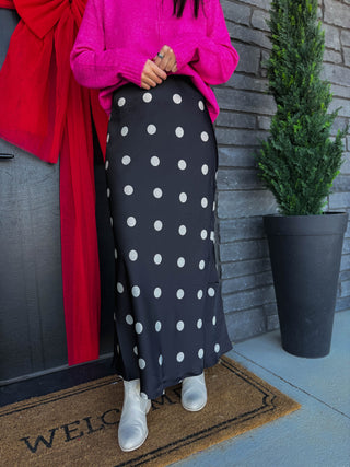 Isabel Polka Dot Maxi Skirt
