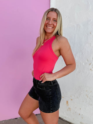 On The Move Tank-Flamingo Pink
