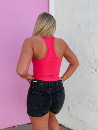 On The Move Tank-Flamingo Pink