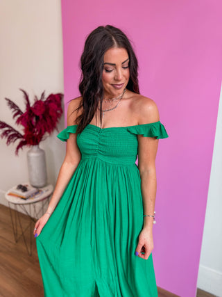 Emmie Maxi Dress-Green