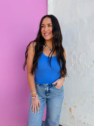 Reversible Scallop Edge Tank-Marina