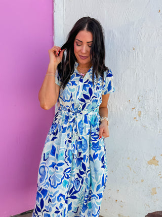 Leann Floral Midi Dress