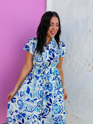 Leann Floral Midi Dress