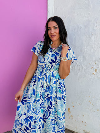 Leann Floral Midi Dress