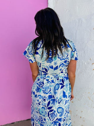 Leann Floral Midi Dress