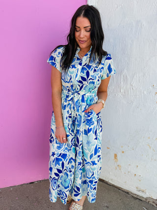 Leann Floral Midi Dress