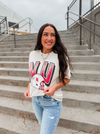 Nebraska Helmet Tee
