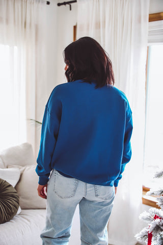 DOORBUSTER-Everyday Basic Crewneck-Classic Blue