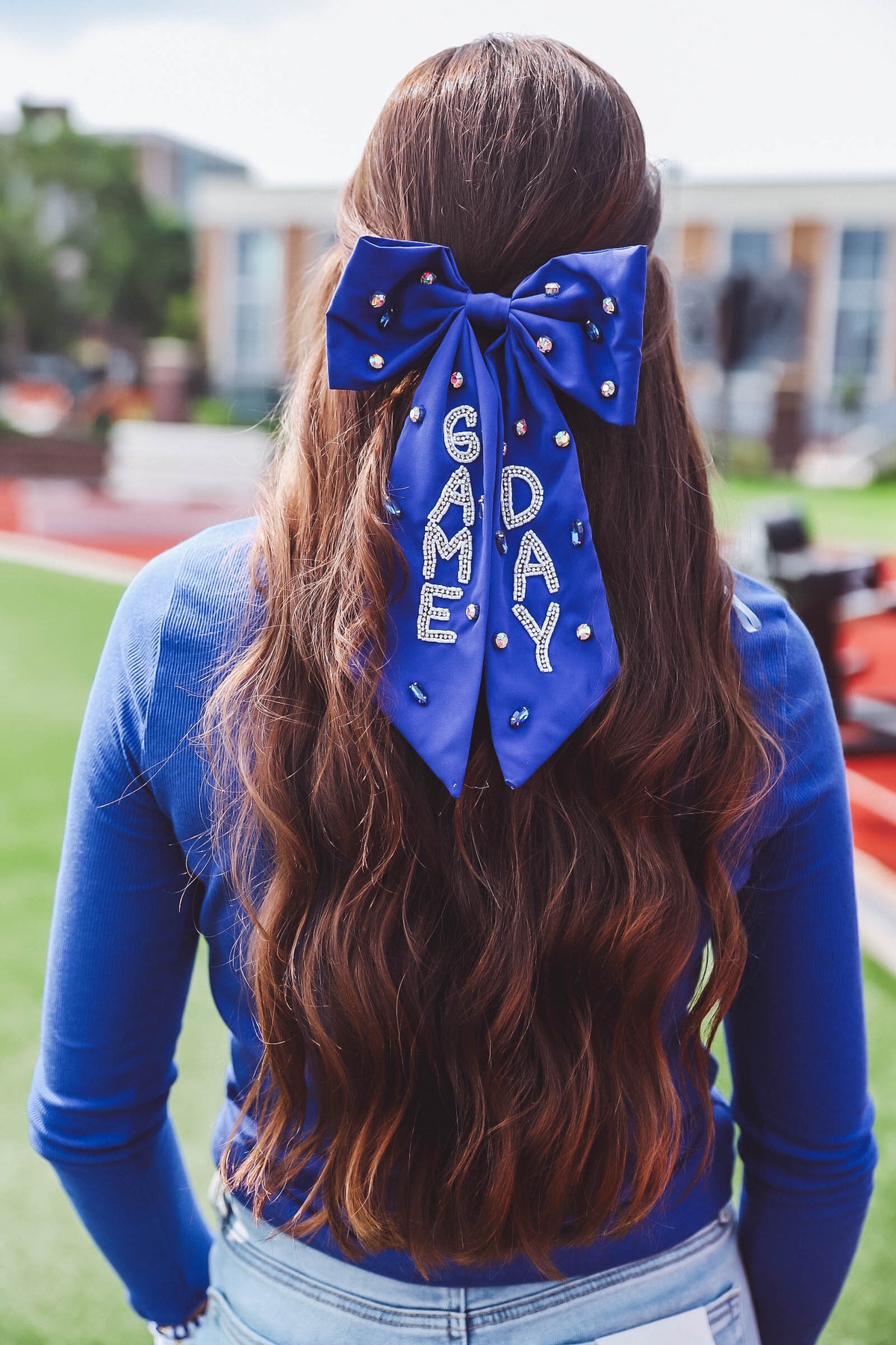 Gameday Bow-Royal Blue