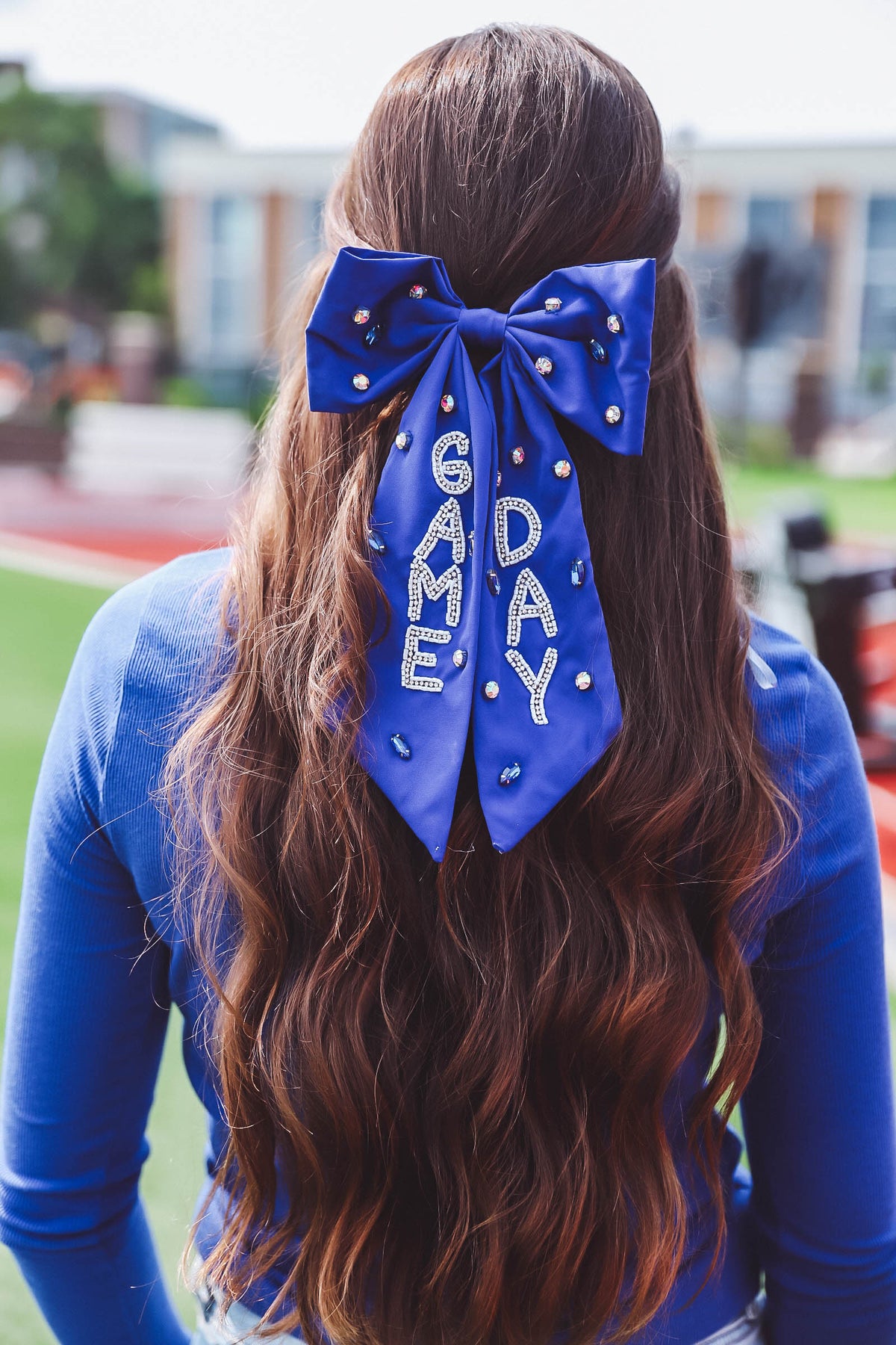 Gameday Bow-Royal Blue