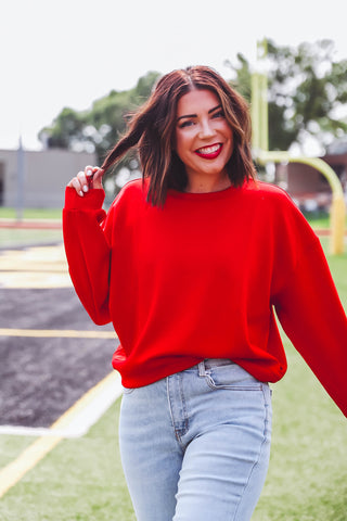 Ashton Crewneck-Red