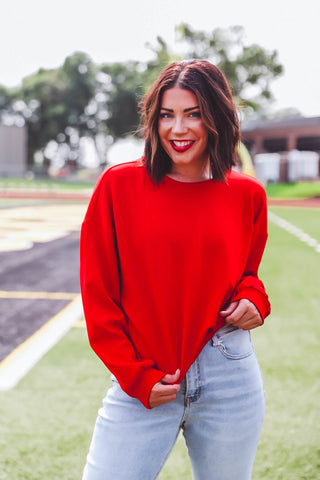 Ashton Crewneck-Red