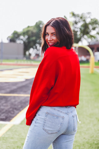 Ashton Crewneck-Red